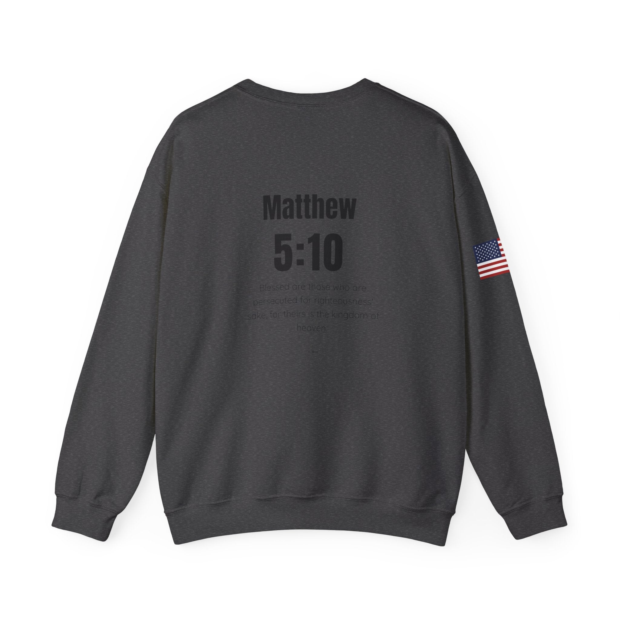 Patriotic Motivational Crewneck Sweatshirt, Comfortable Unisex Pullover, Inspirational Gift, USA Flag Apparel, Stylish Everyday Wear
