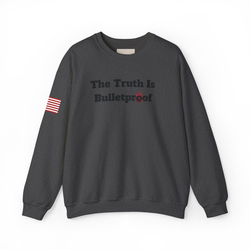 Patriotic Motivational Crewneck Sweatshirt, Comfortable Unisex Pullover, Inspirational Gift, USA Flag Apparel, Stylish Everyday Wear