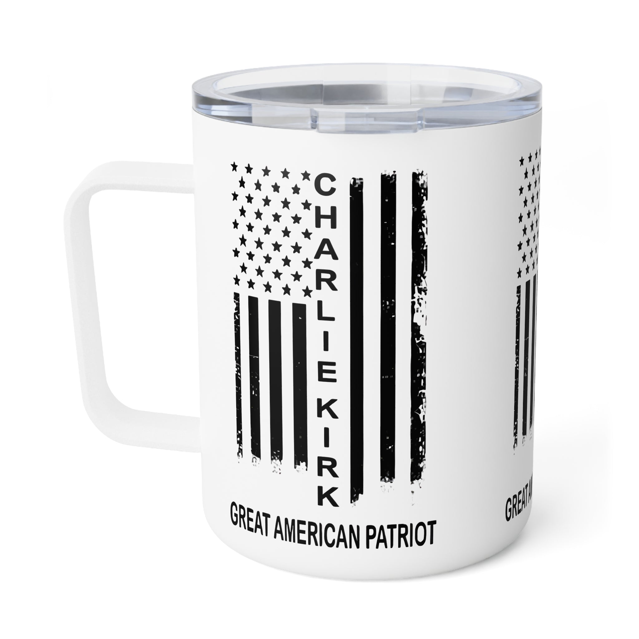 Patriotic Insulated Coffee Mug, 10oz - Great American Patriot, Unique Gift, Campaign Mug, Daily Coffee Companion, Perfect for Patriots