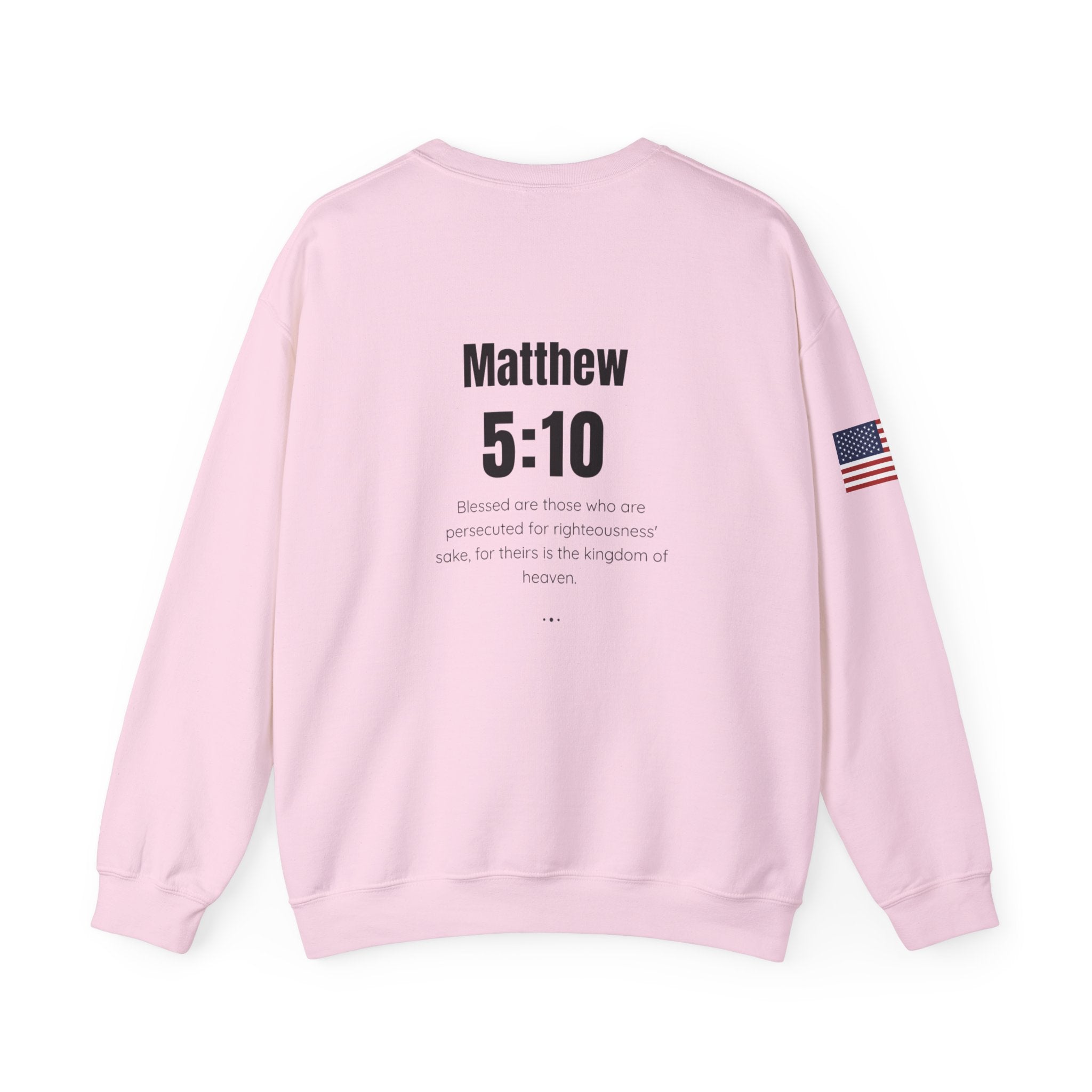 Patriotic Motivational Crewneck Sweatshirt, Comfortable Unisex Pullover, Inspirational Gift, USA Flag Apparel, Stylish Everyday Wear