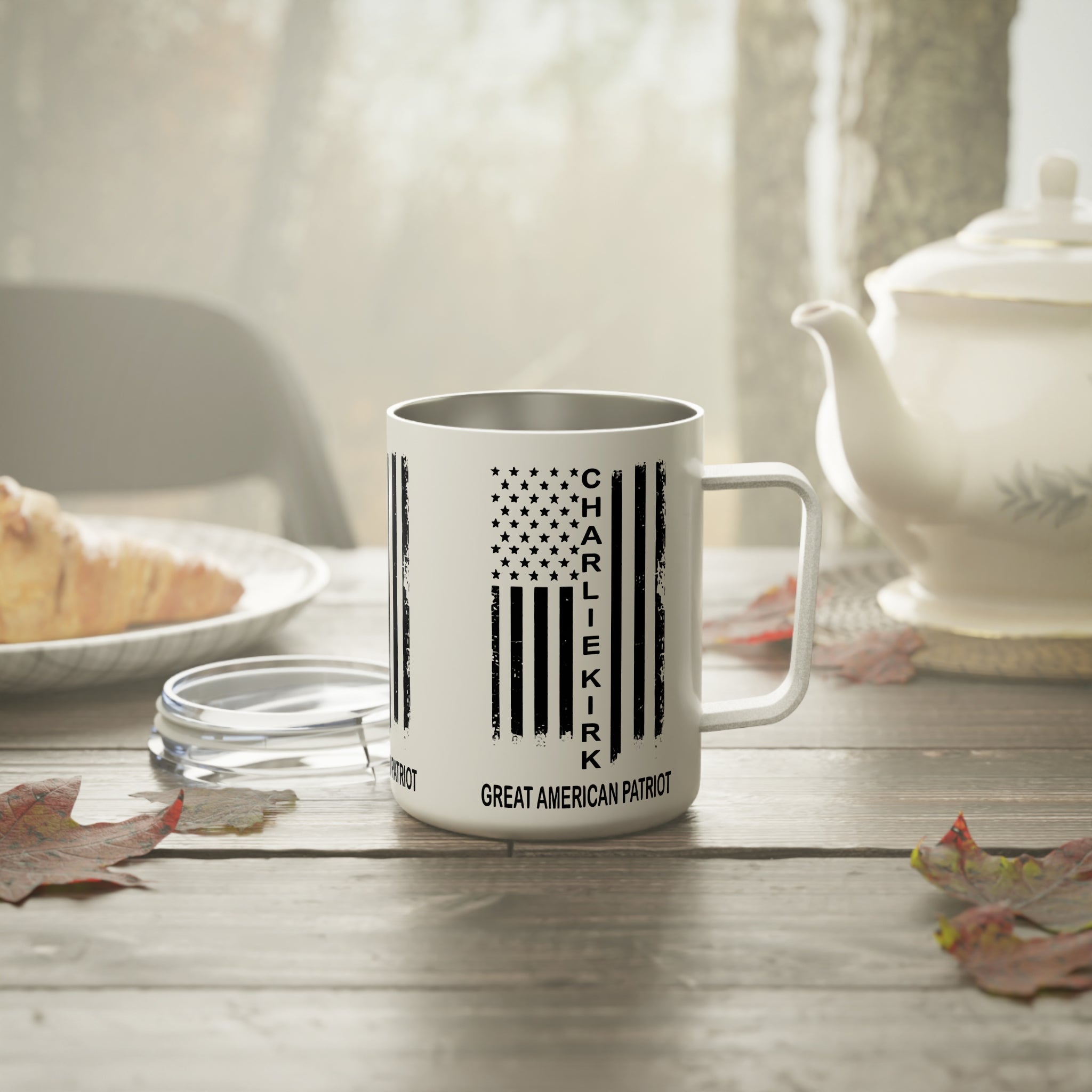 Patriotic Insulated Coffee Mug, 10oz - Great American Patriot, Unique Gift, Campaign Mug, Daily Coffee Companion, Perfect for Patriots