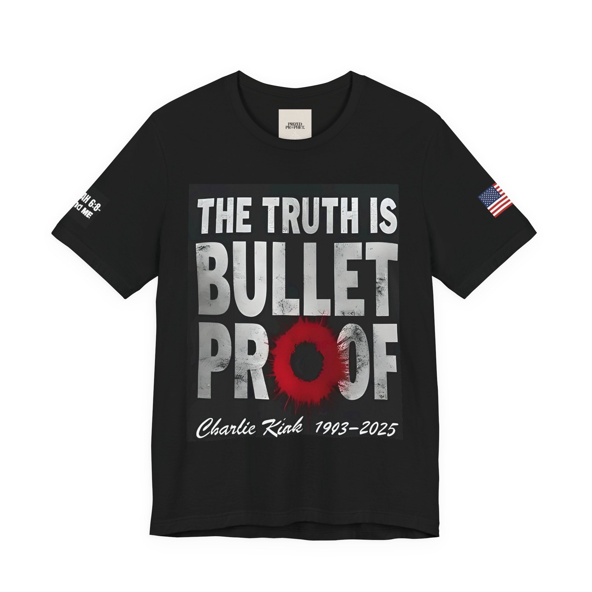 Bulletproof Truth Tee | Unisex Short Sleeve Shirt, Graphic Tee, Military Style, Patriotic Apparel, Gift for Veterans