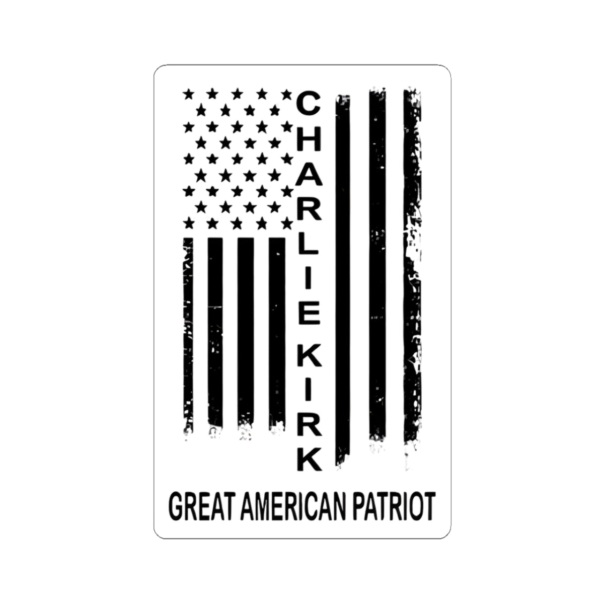 Patriotic Kiss-Cut Stickers for Great American Fans, Political Decor, Laptop Stickers, Unique Gifts for Patriots, USA Flag Design