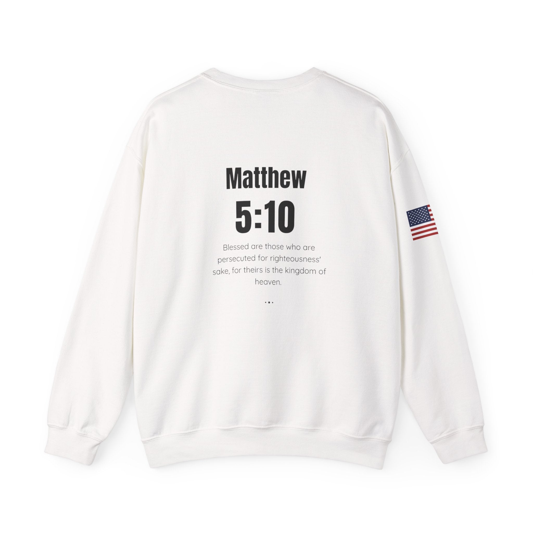 Patriotic Motivational Crewneck Sweatshirt, Comfortable Unisex Pullover, Inspirational Gift, USA Flag Apparel, Stylish Everyday Wear