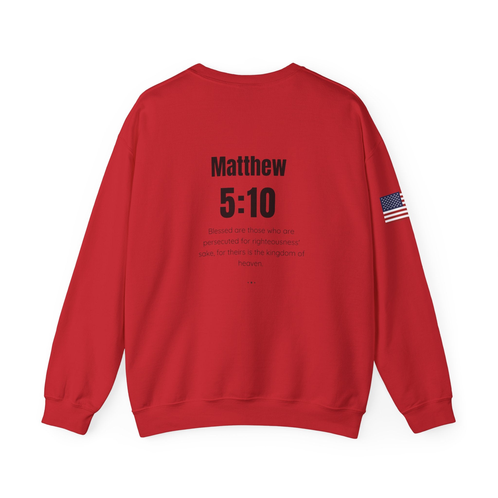 Patriotic Motivational Crewneck Sweatshirt, Comfortable Unisex Pullover, Inspirational Gift, USA Flag Apparel, Stylish Everyday Wear
