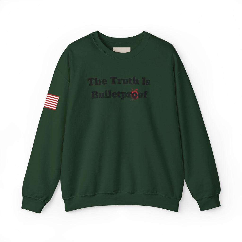 Patriotic Motivational Crewneck Sweatshirt, Comfortable Unisex Pullover, Inspirational Gift, USA Flag Apparel, Stylish Everyday Wear