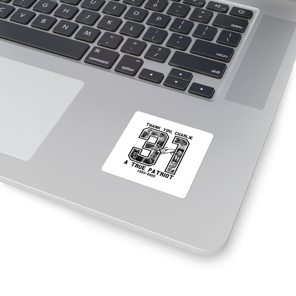 Square Stickers for Tributes and Remembrance, Customizable Gift for Patriots, Memorial Tributes, Personalized Stickers, Commemorative [...]