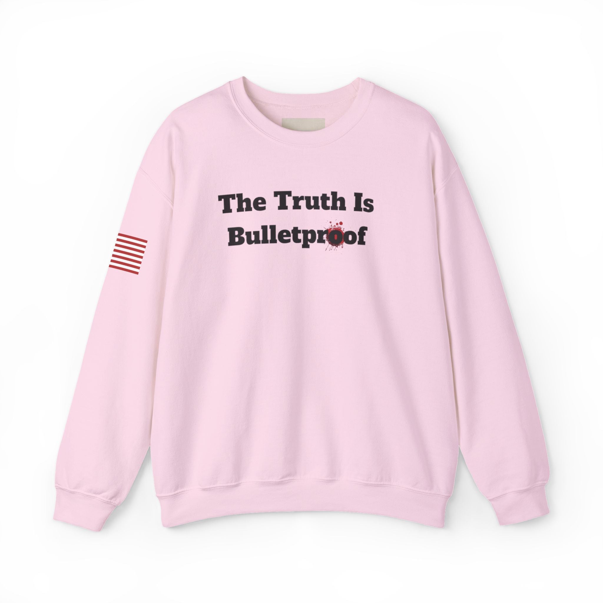 Patriotic Motivational Crewneck Sweatshirt, Comfortable Unisex Pullover, Inspirational Gift, USA Flag Apparel, Stylish Everyday Wear