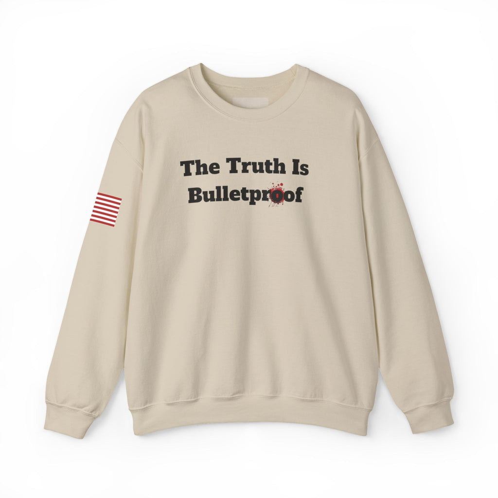 Patriotic Motivational Crewneck Sweatshirt, Comfortable Unisex Pullover, Inspirational Gift, USA Flag Apparel, Stylish Everyday Wear