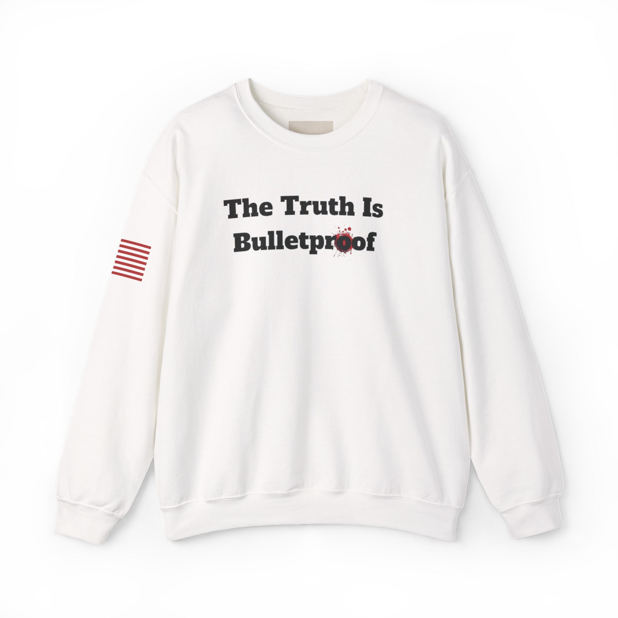 Patriotic Motivational Crewneck Sweatshirt, Comfortable Unisex Pullover, Inspirational Gift, USA Flag Apparel, Stylish Everyday Wear