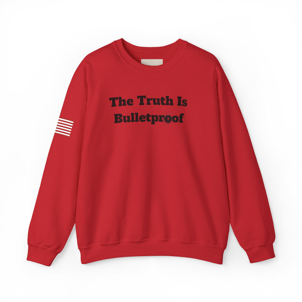 Patriotic Motivational Crewneck Sweatshirt, Comfortable Unisex Pullover, Inspirational Gift, USA Flag Apparel, Stylish Everyday Wear