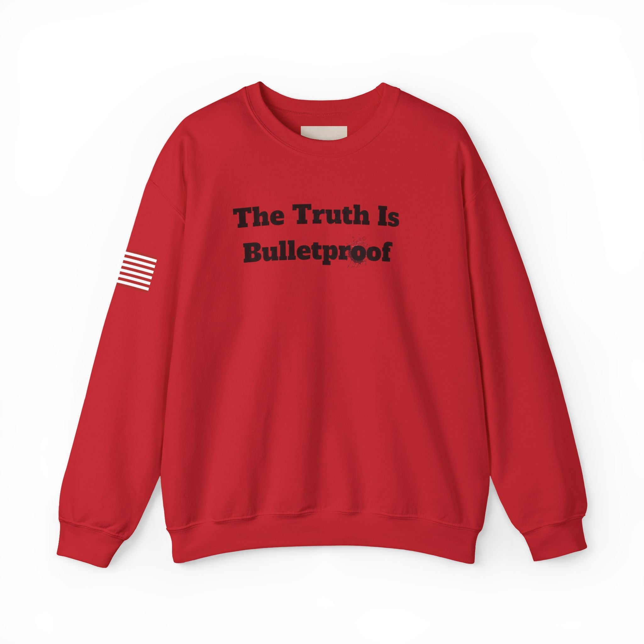 Patriotic Motivational Crewneck Sweatshirt, Comfortable Unisex Pullover, Inspirational Gift, USA Flag Apparel, Stylish Everyday Wear