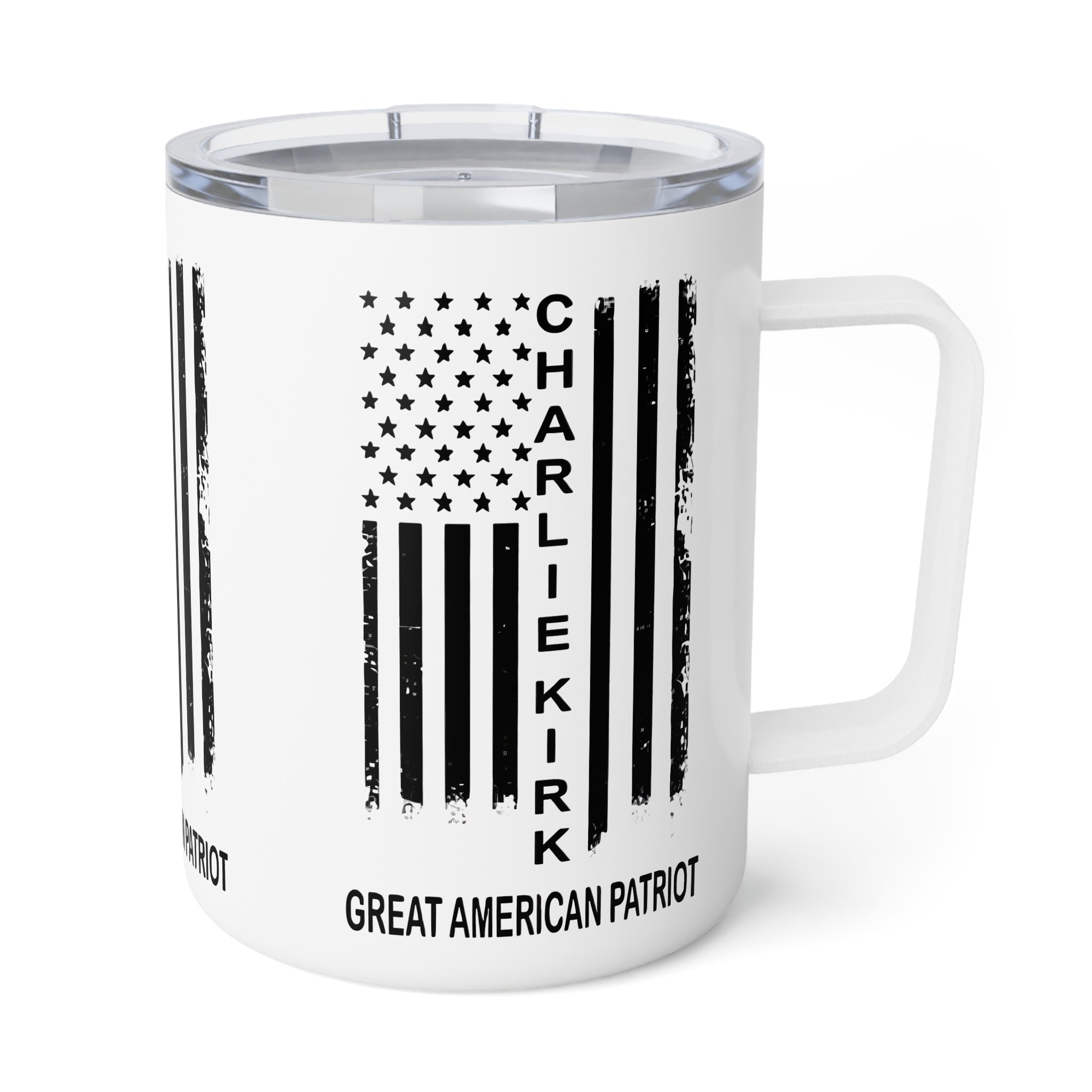 Patriotic Insulated Coffee Mug, 10oz - Great American Patriot, Unique Gift, Campaign Mug, Daily Coffee Companion, Perfect for Patriots