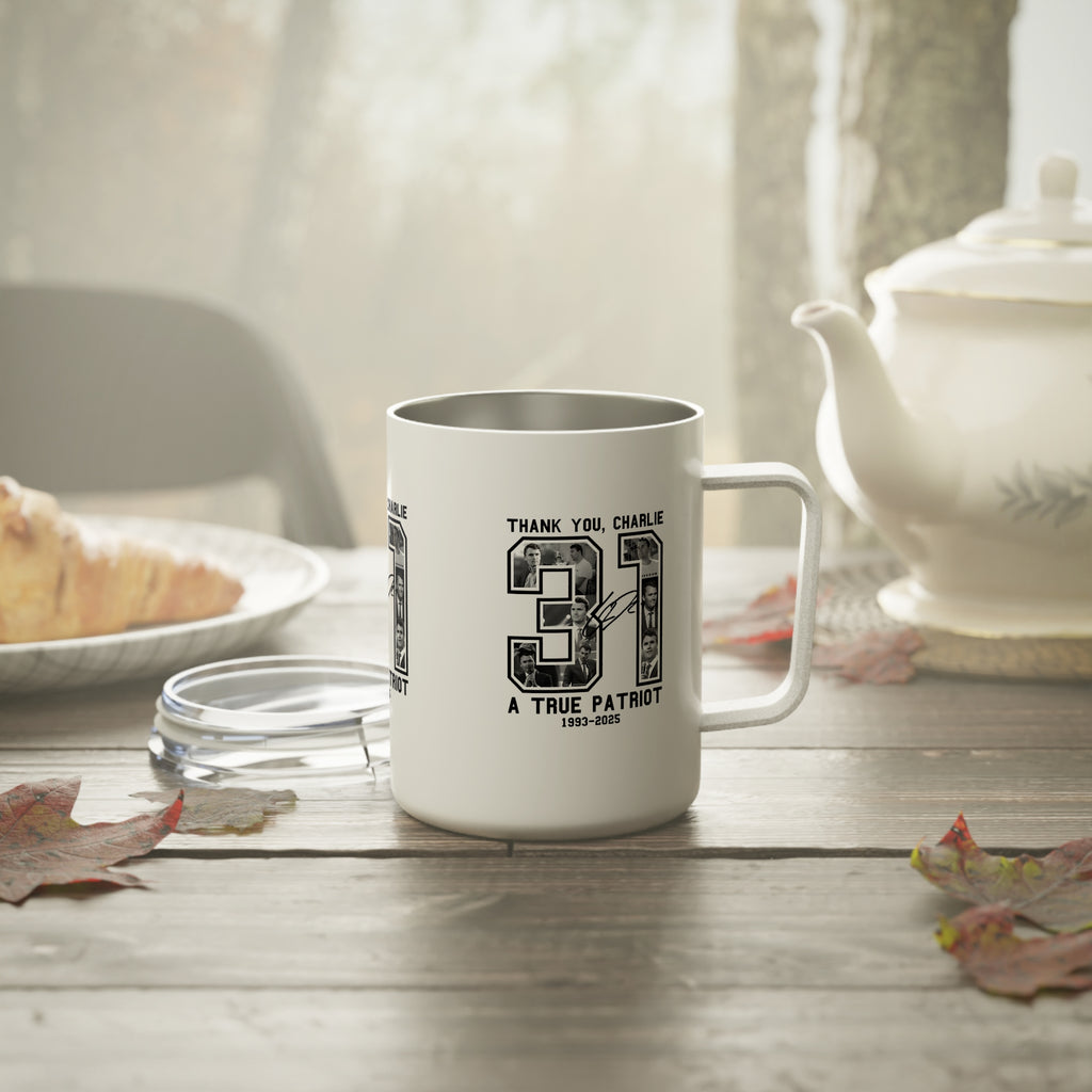 Personalized Insulated Coffee Mug, 10oz - Tribute Gift for Patriots, Ideal for Veterans Day, Memorial Day, Personalized Keepsake, [...]
