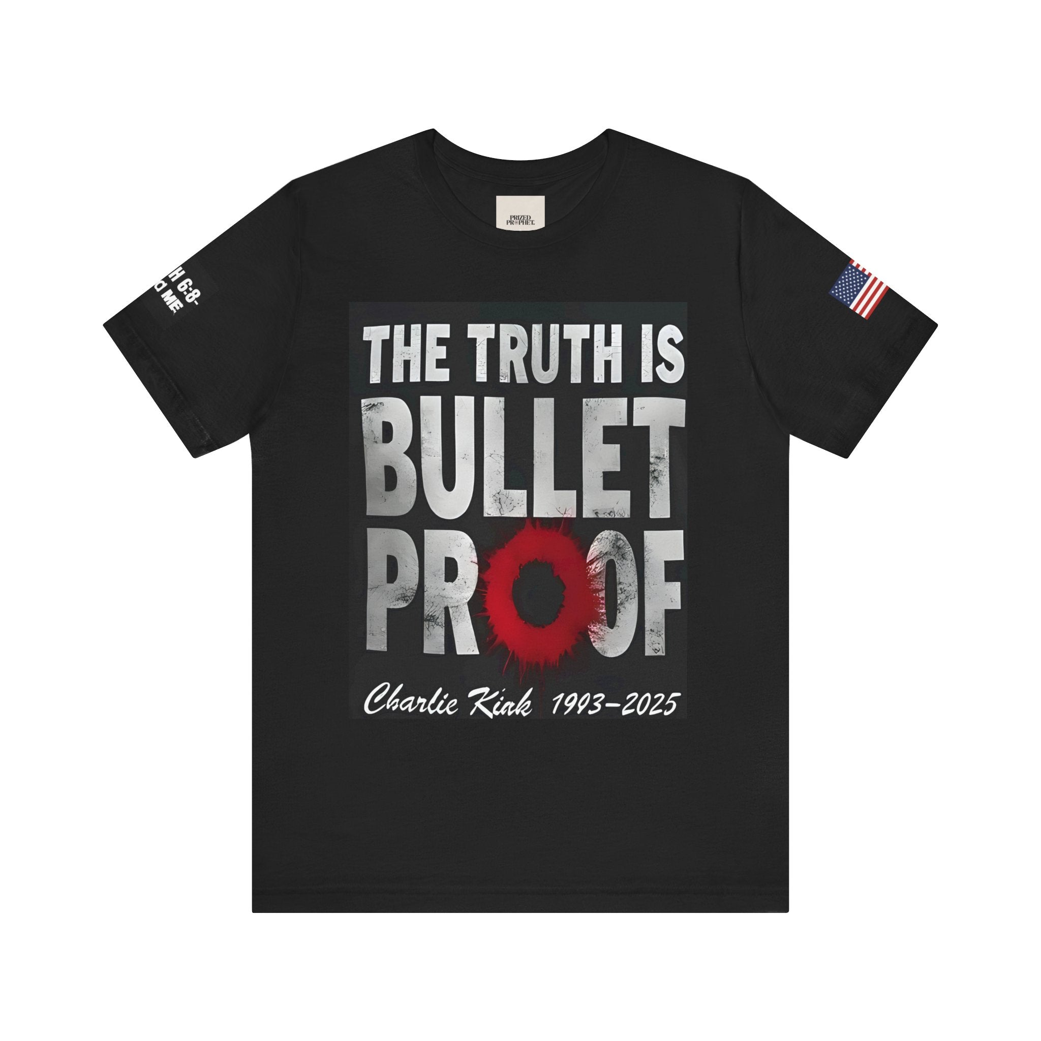 Bulletproof Truth Tee | Unisex Short Sleeve Shirt, Graphic Tee, Military Style, Patriotic Apparel, Gift for Veterans