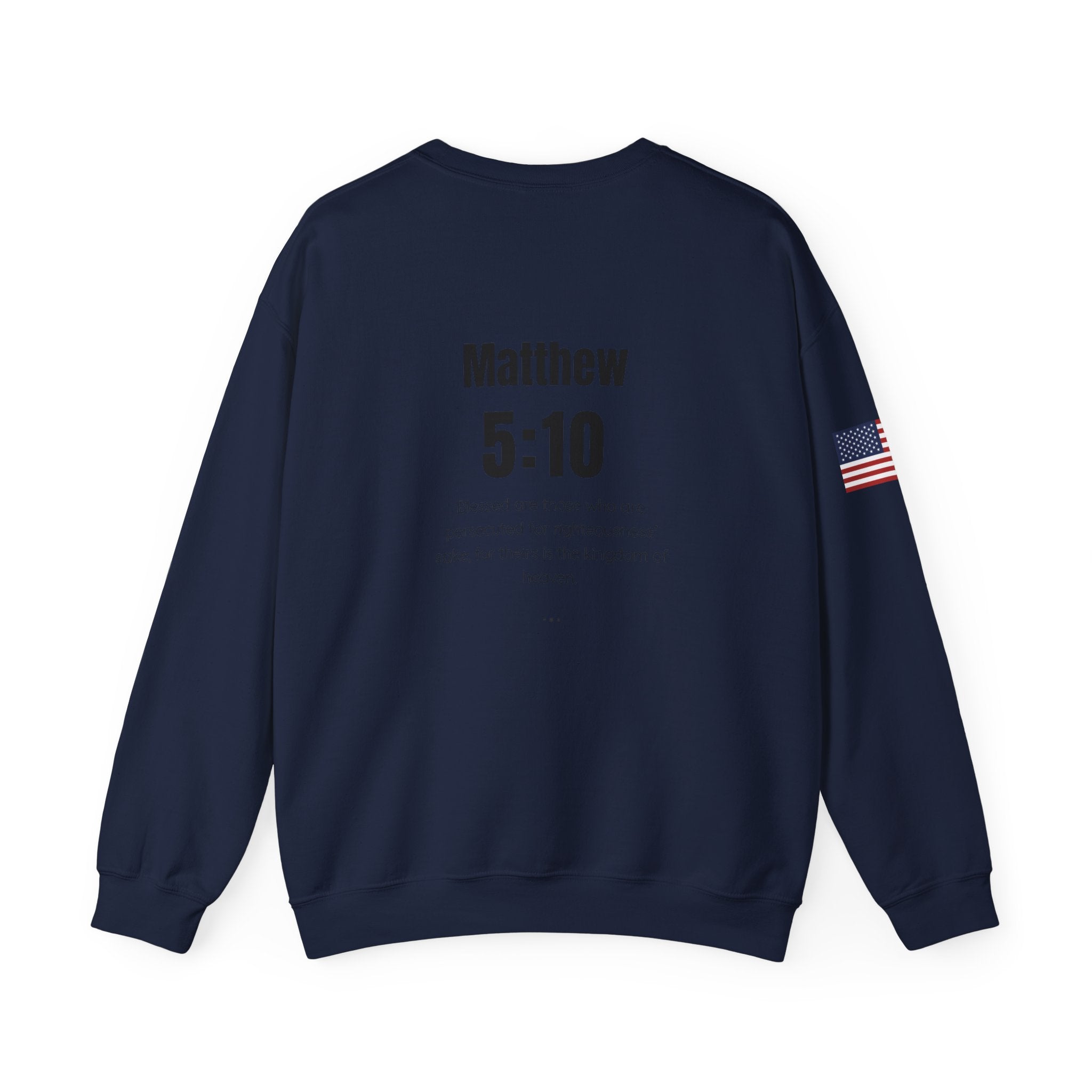Patriotic Motivational Crewneck Sweatshirt, Comfortable Unisex Pullover, Inspirational Gift, USA Flag Apparel, Stylish Everyday Wear